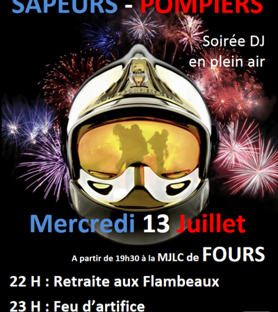 Bal, retraite aux flambeaux, feu d'artifice         -          Amicale des Sapeurs-Pompiers